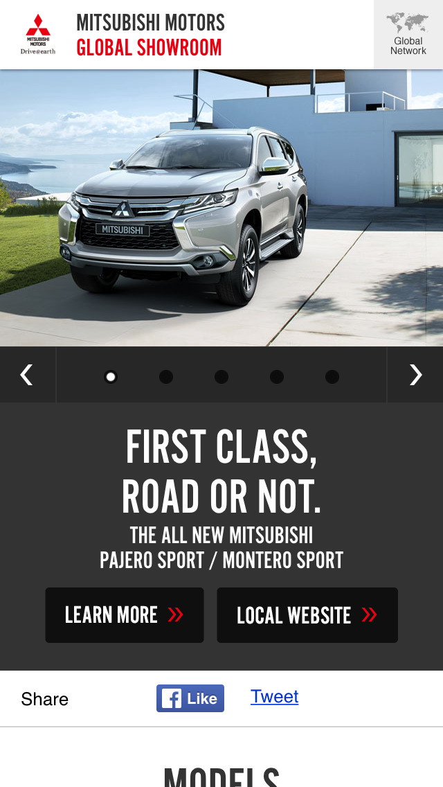 Mitsubishi Motors Global Showroom